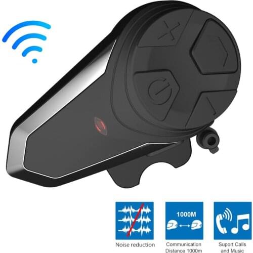 BT-S3 1000M Wireless Portable Motor Helmet FM Music Mini Bluetooth Interphone Motorcycle Helmet Interphone