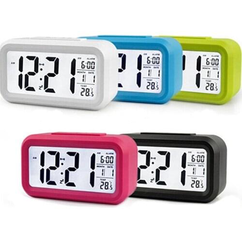LED Digital Alarm Clock Backlight Snooze Mute Calendar Desktop Electronic Backlight Table Clock будильник часы настольные