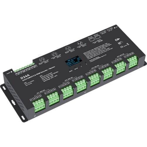 DMX512 decoder 24-channel LED lighting stage performance console programming hotel control equipment module