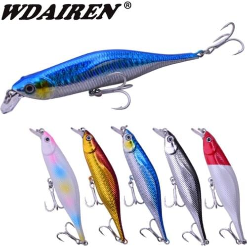 1Pcs 11cm 11.5g Artificial Floating Minnow Lure Tight Shot Fishing Lures Hard Bait Tackle 3D Fish Eyes Wobblers Fishing Tackle