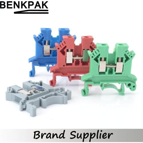 4pcs UK-2.5B blue green grey UK2.5B terminal block Terminal row barrier