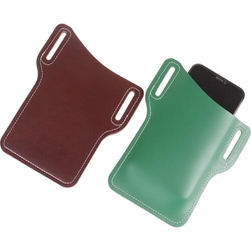 Leather Purse Phone Wallet Fashion Leather Waist Belt Loop Men Cellphone Loop Holster Case Belt Waist Bag Props