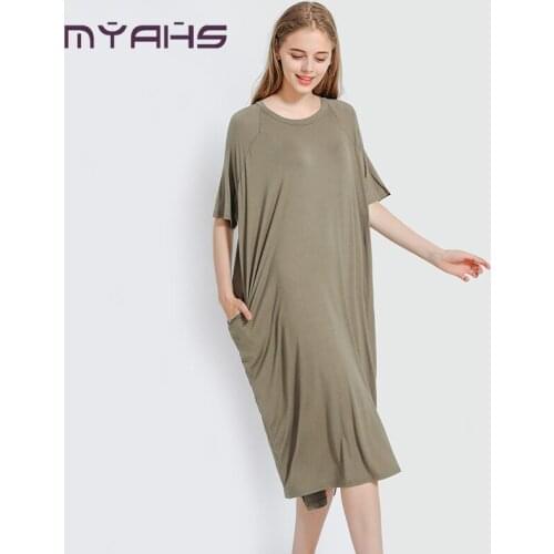 Traf Plus Fertilizer To Increase Summer Womens Dress 2021 New Night Skirt Pregnant Women Pure Color Loose Long Skirt Free Size