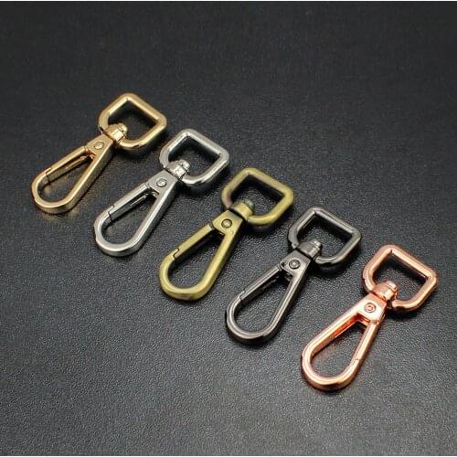 50Pcs Metal Swivel Leather Bag Handbag Purse Shoulder Strap Belt Clip Trigger Buckle Keychain Key Ring Dog Chain Collar Clasp