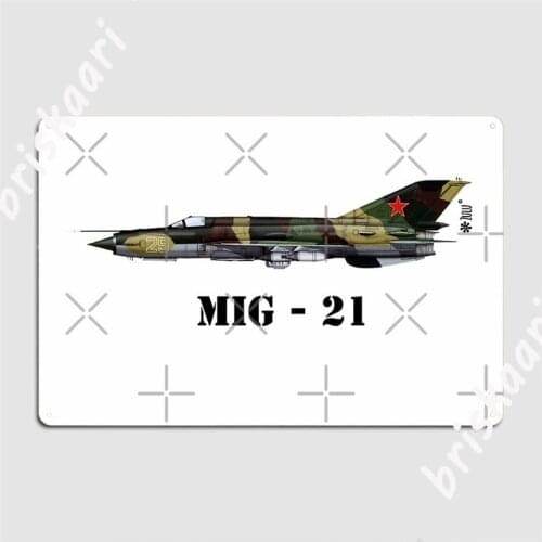 Mig 21 Metal Signs pub Club Bar create Plaques Tin sign Posters