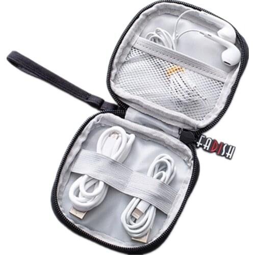 Mini Travel Accessory Digital Bag USB Data Cable Earphone Wire Coin Bag Purse Earrings ring necklace cosmetics Organizer Case