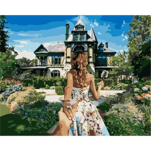 Bon Love Girl Diy Painting By Numbers Handpainted Oil Painting Lavender Kit Paint By Numbers Acrylic Wall Art Canvas Adult