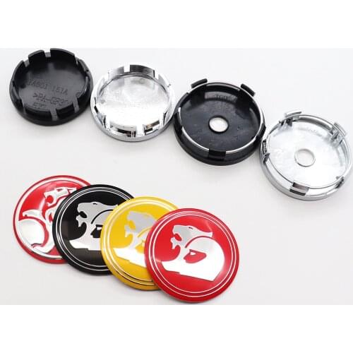 4pcs 56mm or 60mm HSV Car Logo Wheel Center Cap Auto Rim Badge Covers Decal Refit Creative Decoration Emblem Sticker Accessories