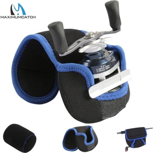 Maximumcatch Neoprene Baitcasting Reel Bag Spinning/Trolling Fishing Reel Pouch Covers Fishing Accessory