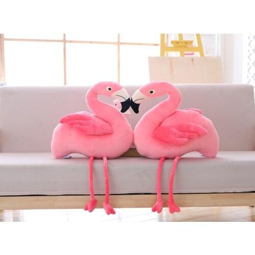 New arrival toy lovely pink Flamingo plush toy soft doll throw pillow birthday gift w1599