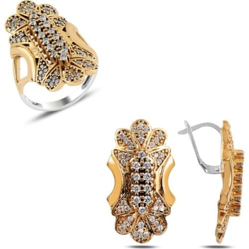 Silver 925 Sterling Zircon Cubic Zirconia Authentic Set