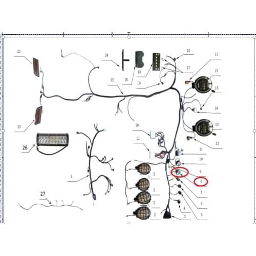 Speedometer suit for Linhai 700cc ATV model year 2014
