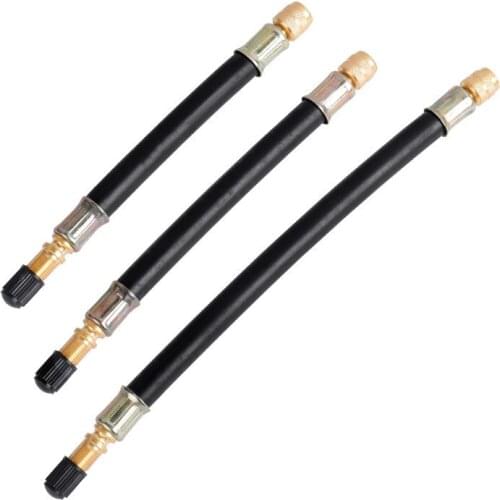 Bicycle Pump Valve Extender Extension Tube Rubber Inflator Pipe Hose Electrombile Cycling MTB Bike Part