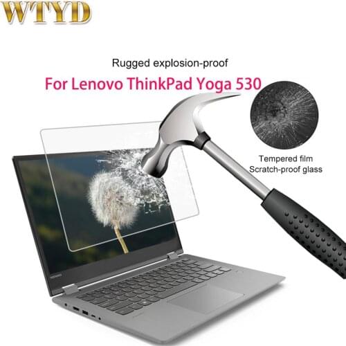 Laptop Screen Protective Glass 0.4mm 9H Surface Hardness Full Screen Tempered Glass Film for Lenovo ThinkPad Yoga 530 14 inch
