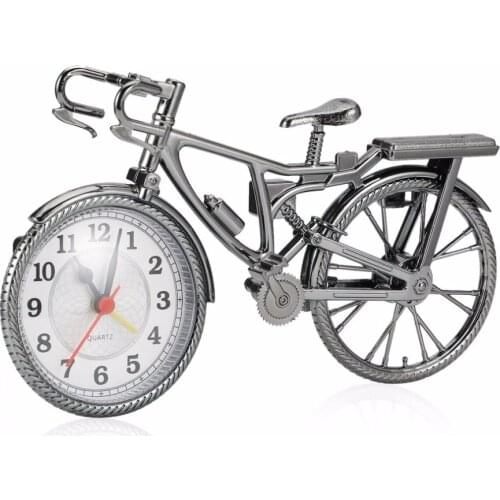 1Pc ABS Retro Bicycle Alarm Clock Cool Style Clock Fashion Personality Needle Clock NZ-035 Popular 22*6*13cm