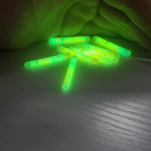 10pcs/lot 15m-30m Fishing Light Visibility Glowing Fluorescent Luminous Float Night Fishing Float For Carp Wholesale