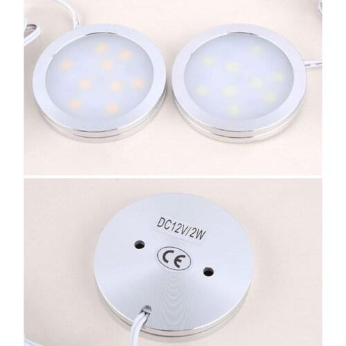 2.5W 12V LED Recessed Down Light Car Interior Lighting Interior Roof Ceiling Light Cabinet Lamp For Camper RV Trailer Boat