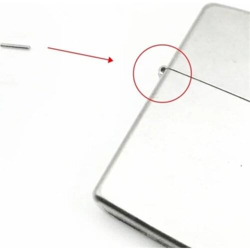 2pcs/Pack 8*1.2mm Universal Kerosene Oil Gasoline Lighter Hinge Pins Repair Accessories Replacement Part Fit For Zp After 2005