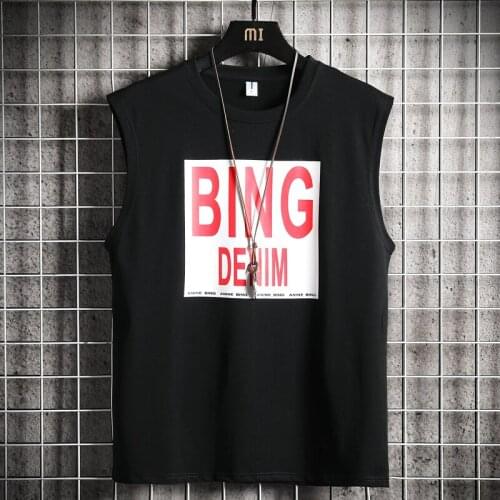 2021 new Mens Tank Top Men 2021 Musculation Clothing Hip Hop Japanese Streetwear Printed Clothes Cotton Tank Tops Male Shirts