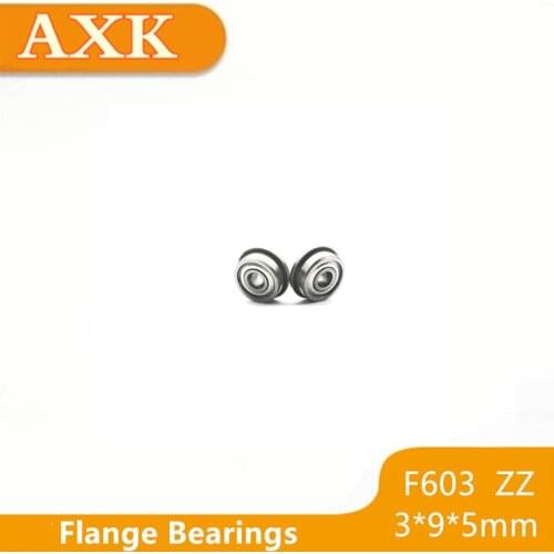 2019 Time-limited New Arrival F603zz Flange Ball Bearings F603 3*9*5mm Abec-5 10pcs Bearings--- Free Shipping High Quality