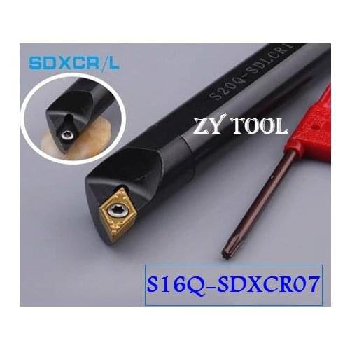 Free shipping S16Q-SDXCR/L07 Internal Turning Tool Factory outlets, the lather,boring bar,Cnc Tools, Lathe Machine Tools