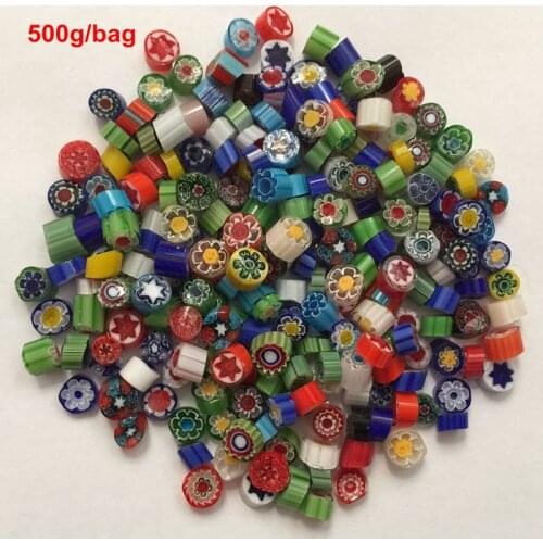 2020 Big Sale 500g/bag Millefiori Glass Fusing Glasses Microwave Kiln Accessories for DIY Craft Decoration