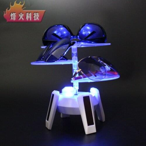 Solar energy demonstration table rotary table jewelry jade ring ring earrings glasses bracelet hand dis