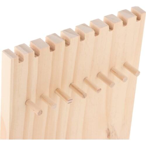 Wooden Necklace Organizer Storage Showcase Jewelry Tower Display Stand Rack