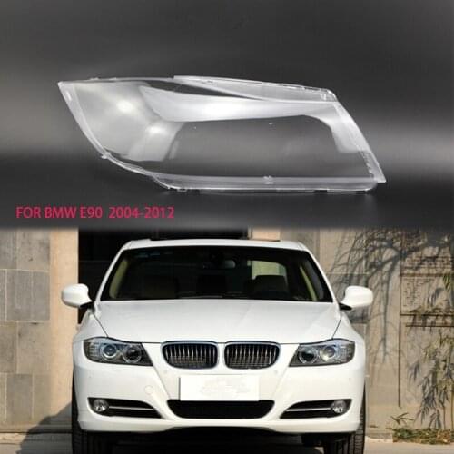 FOR BMW E90 2004-2012 lens shell lampshade Headlight transparent housing Lens transparent glass Lens plastic housing cover e91