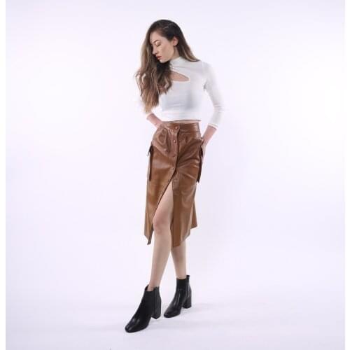 Shipping Leather Skirt