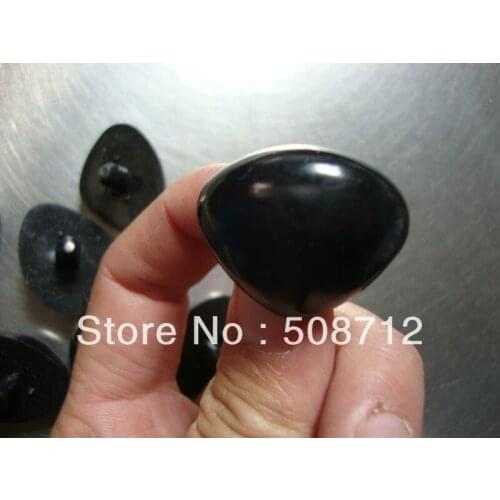 Fress ship!!!100pcs/lot DIY stuffed toy findings 3x2.3mm Black plastic triangle toy eyes&nose/ safety eyes with back