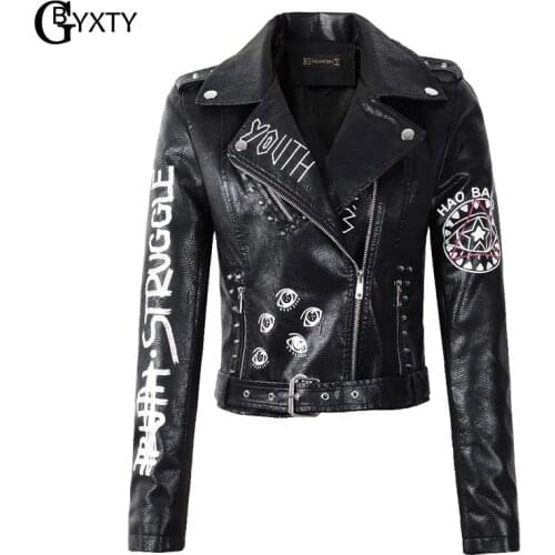 GBYXTY Women's Leather Jackets