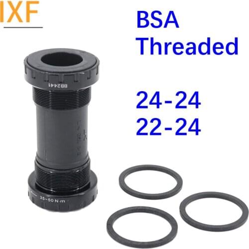 IXF BSA Threaded Bottom Bracket Bearing BB BB91 BSA 68 73 British Bottom bracket for Shimano 24 24mm Jiankun C68