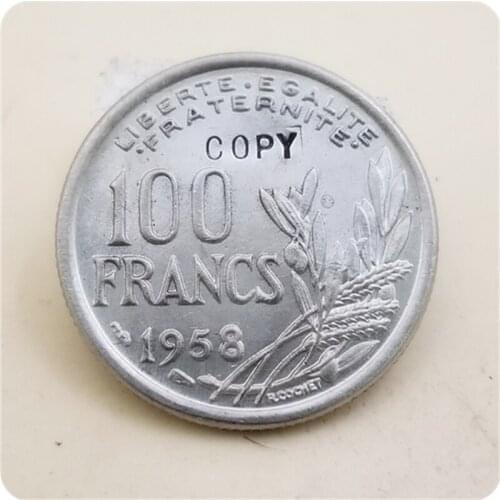 COPY 1956,1958 France 100 Francs copy coins commemorative coins-replica coins