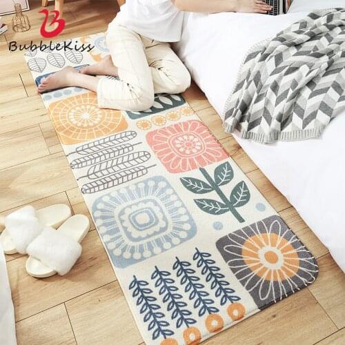 Bubble Kiss Small Fresh Carpet Living Room Cartoon Cute Carpet Simple Home Bedside Foot Mat Rug Bedroom Decor Non-Slip Area Rug