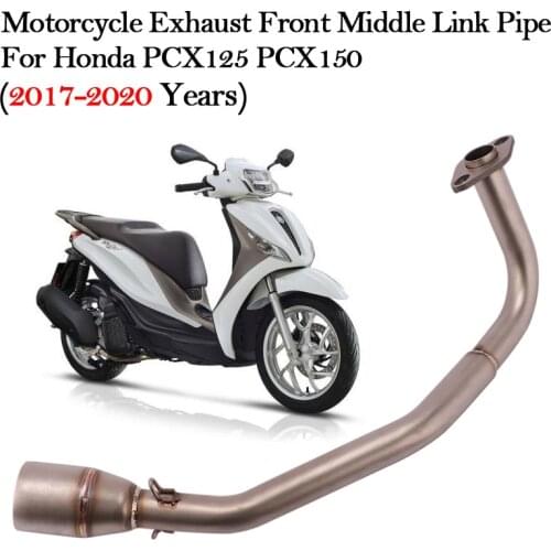 Motorcycle Exhaust Modified Muffler Escape Front Middle Link Pipe For Honda PCX125 PCX150 PCX 125 150 2017 2018 2019 2020 Years