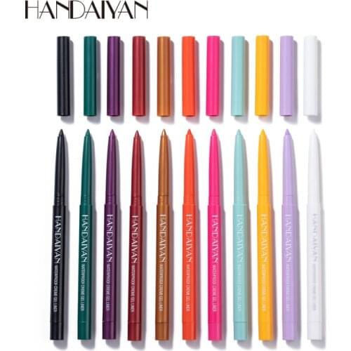 12 Colors Neon Liquid Eyeliner Pencil Waterproof Colorful Sweat-proof Eye Liner Pen Women Makeup Eyes Cosmetics Make Up Tools