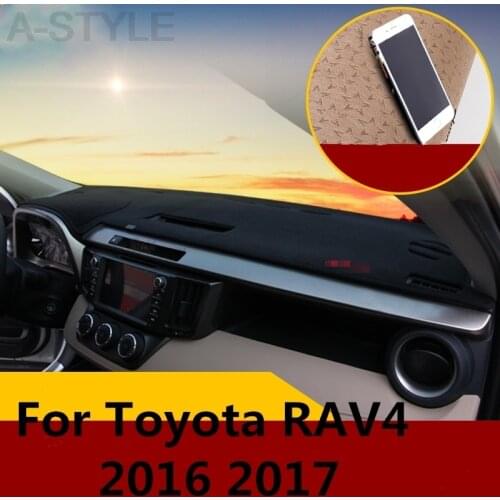 For Toyota RAV4 RAV 4 2016 2017 Center Console Instrument Panel Sunproof mat Interior decoration Car accessories