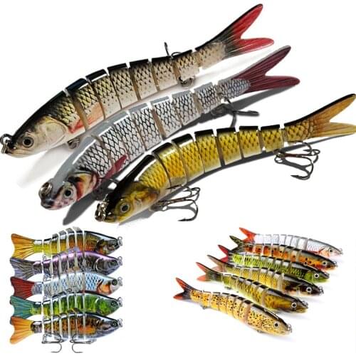 10cm 15.2g Wobblers Pike Fishing Lures Artificial Multi Jointed Sections Artificial Hard Bait Trolling Pike Carp Fishing Tools