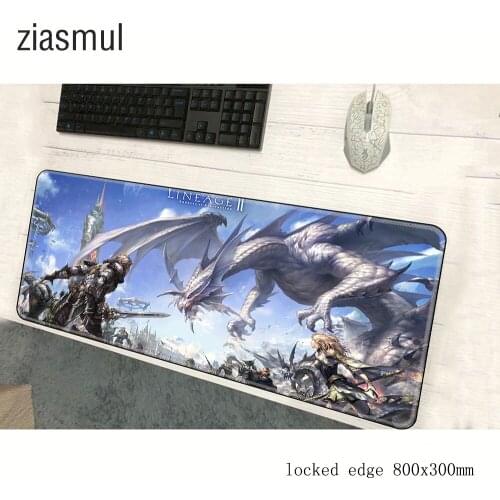 Lineage 2 pad mouse Professional computer gamer mouse pad 800x300x2mm padmouse Aestheticism mousepad gadget office desk mats