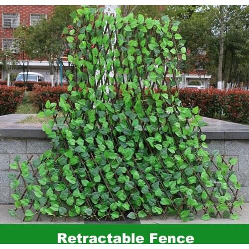 Expanding Trellis Fence Retractable Fence Artificial Garden Plant Fence UV Protected Privacy Screen For Garden Fence Backyard