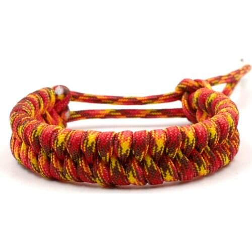 Adjustable Survival Emergency 550 Paracord Bracelet Parachute Cord Bracelet Camping Hiking DIY Hand-made 5 Colors Cartoon Figure