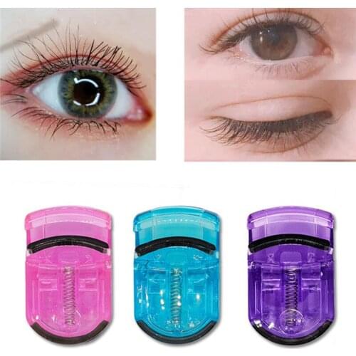 Eyelash Curlers Eye Lashes Curling Clip False Eyelashes Cosmetic Beauty Makeup Tool Plastic Accessories 3 Colors