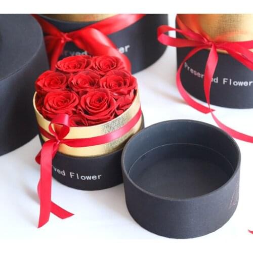 Preserved Real Rose Flowers Eternal Rose in Box Mothers Day Romantic Valentines Day Christmas New Year Gifts Home Decoration