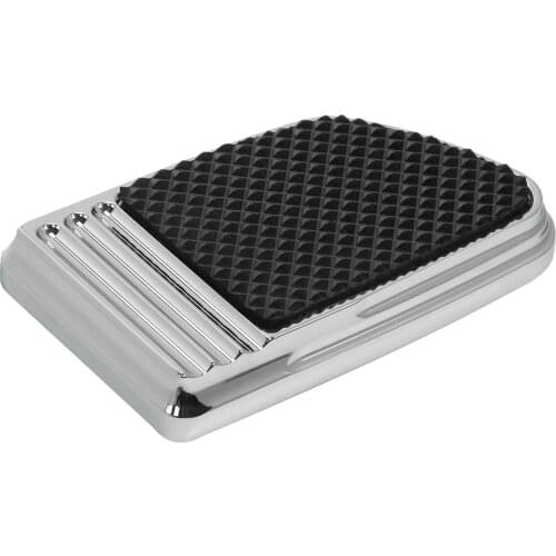 Motorcycle 1X Black Brake Pedal Pad For Harley Dyna Softail Deluxe Street Fat Bob Low Rider