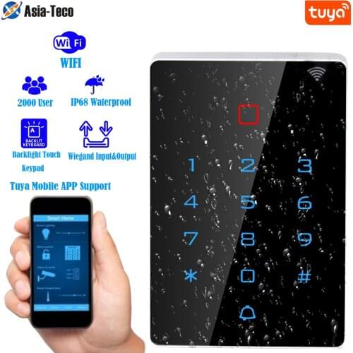 WIFI Tuya Smart Door Lock Door Access Control System Standalone Keypad 125KHZ Card Door Entry Access Controller IP68 Waterproof