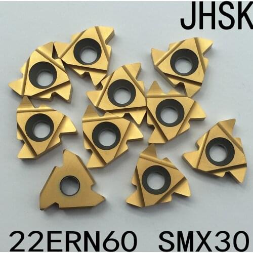 10pcs 22ERN60 SMX30/22ER N60 SMX30 for steel parts processing stainless steel Insert tools blade