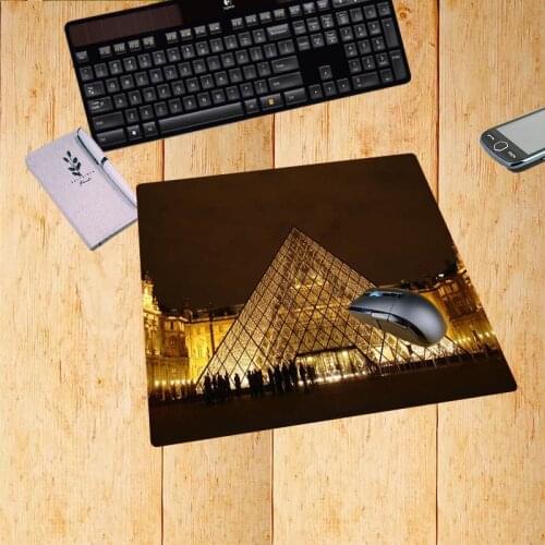 Mairuige High Quality France Paris Louvre Museum Mousepad Gameing Mouse Pad Desk Small Size Waterproof and Dirt Resistant