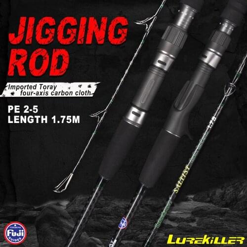 2019 NEW JAPAN FUJI GUIDE JIGGING ROD CROSS CARBON BOAT ROD 1.75M DRAG 20KGS TORAY CROSS CARBON OCEAN ROD SPINNING/CASTING ROD