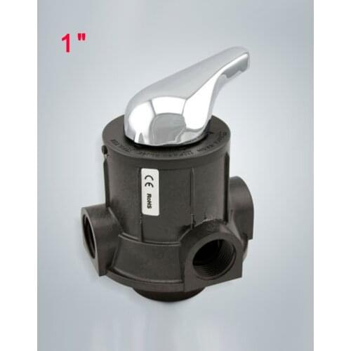 1" Manual backwash activated carbon filter valve ABS/PPO Multi-port Valve for Water Treatment System 4 tons F56A